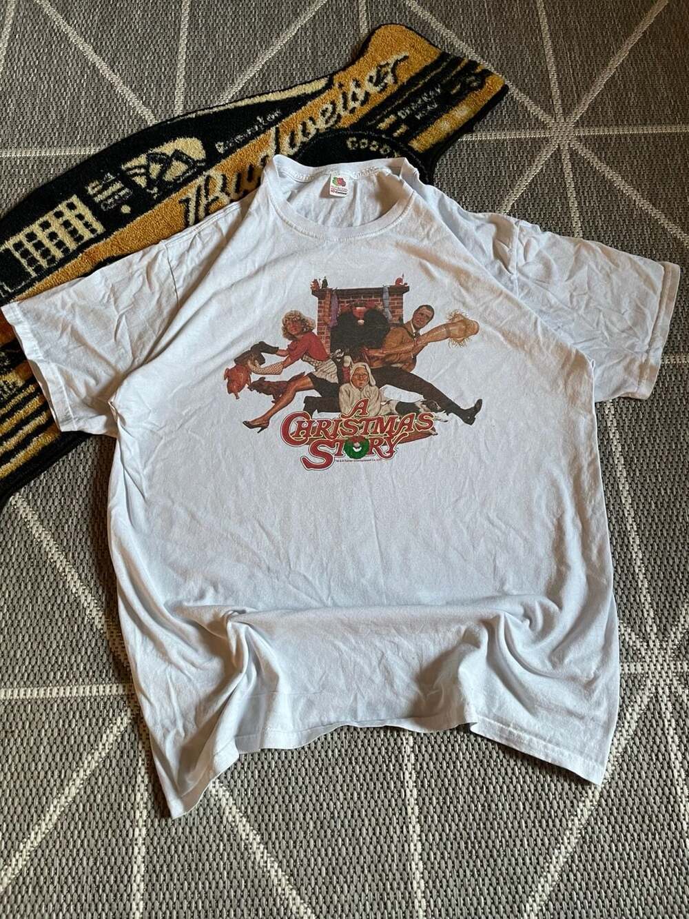 Vintage Fruit Of The Loom A Christmas Story Movie T-Shirt White